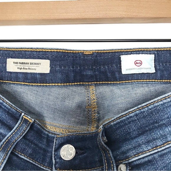 AG ADRIANO GOLDSCHMIED The Farrah Skinny Distressed Jeans 28R - Picture 8 of 11